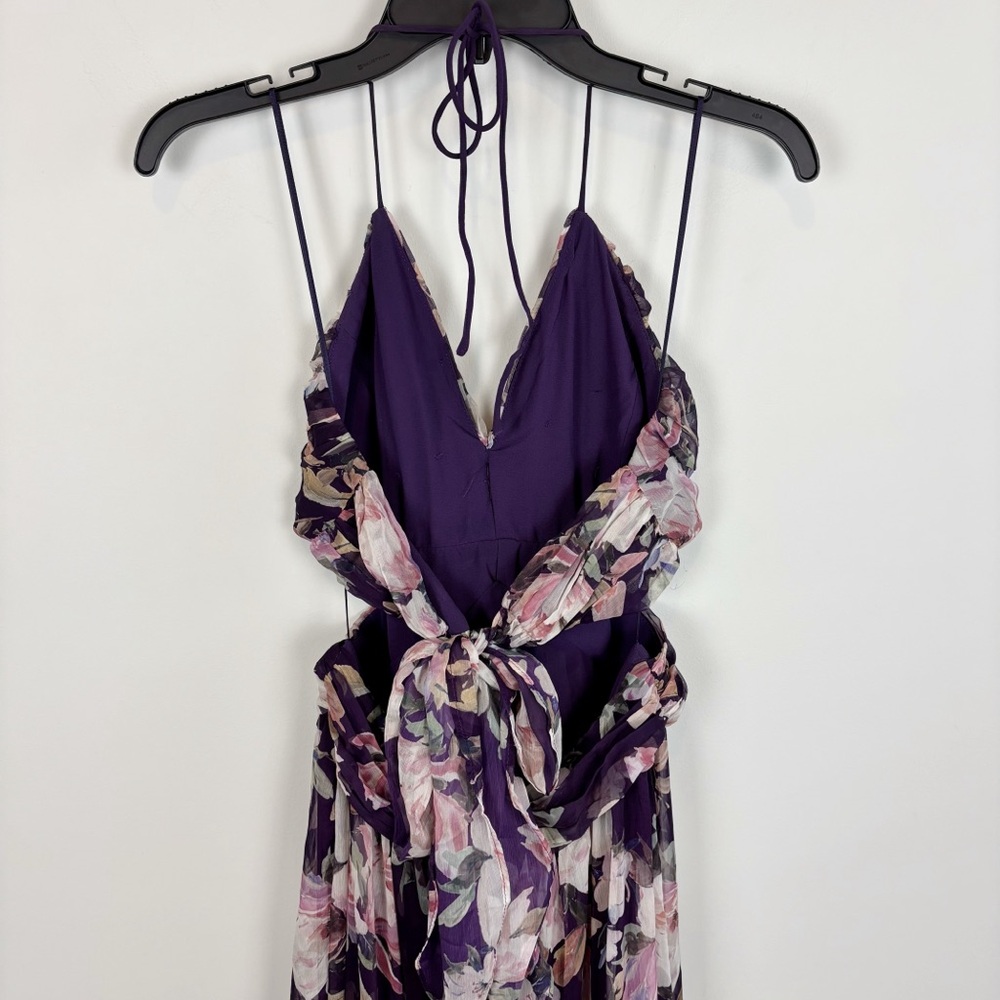 ASTR The Label Kitsune Dress in Purple Floral Size L - Picture 7 of 15